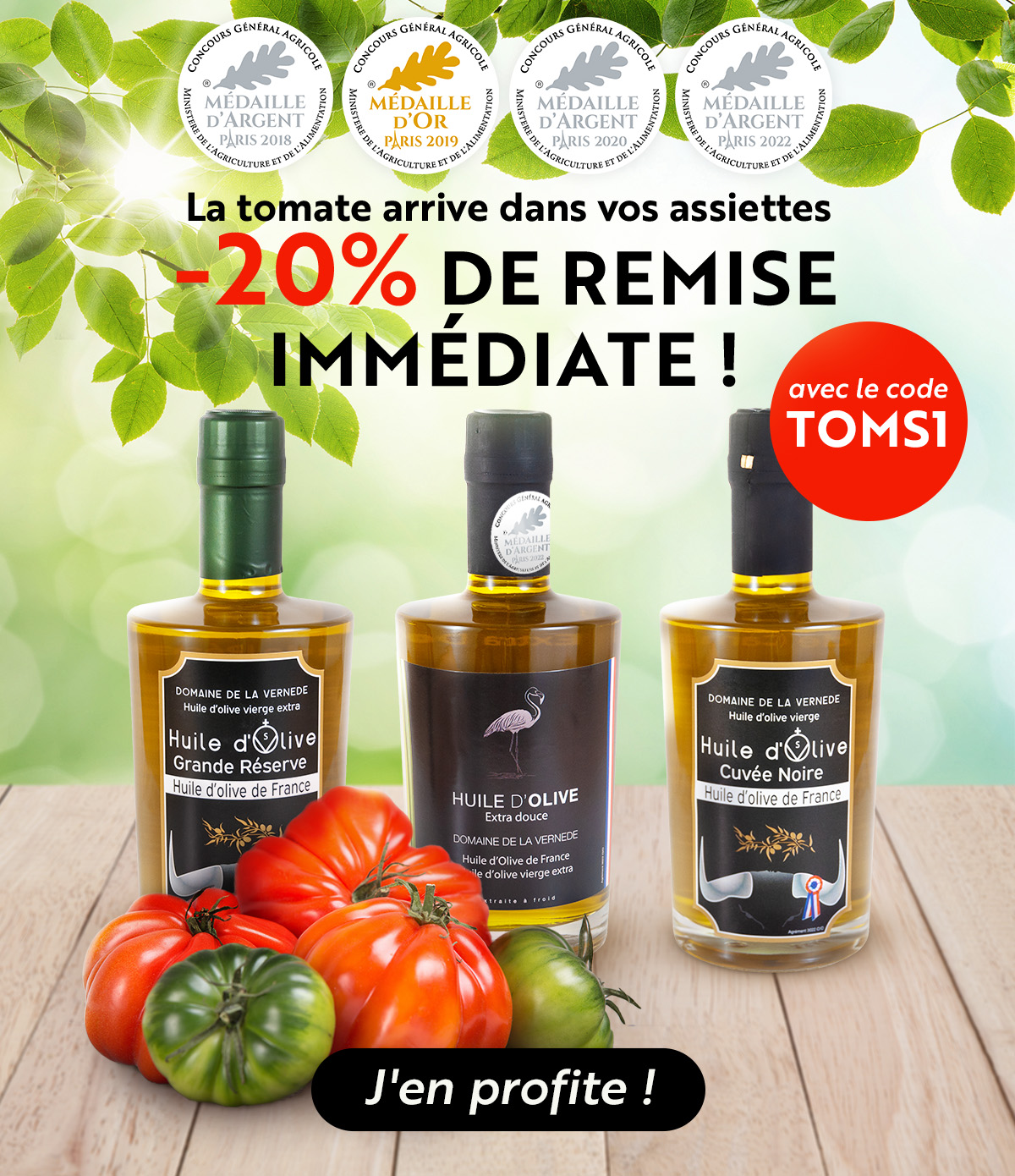 La tomate arrive dans vos assiettes, profitez de -20% de remise immédiate avec le code : TOMS1 !